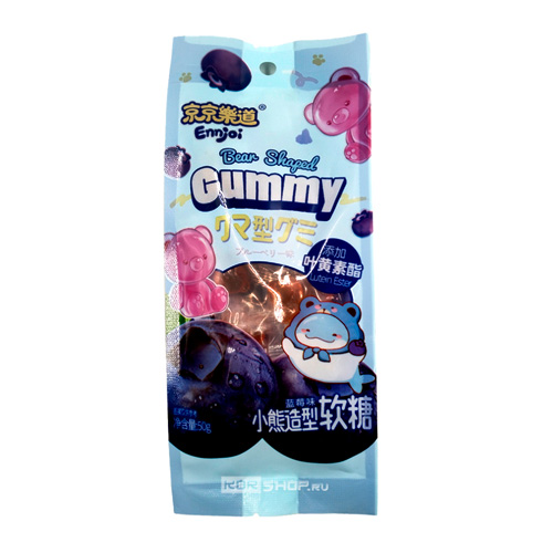 Желейные конфеты Guandong Bear Shaped Blueberry   50гр