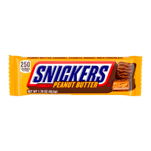 Шоколадный батончик Snickers Crunchy Peanut Butter   50,5гр