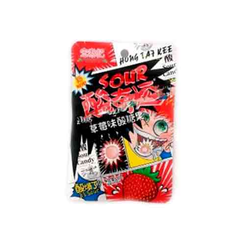 Конфеты HONG TAI KEE FOODS SOUR клубника 26гр