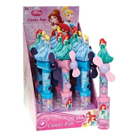 KIDSMANIA Дисней Принцессы Кэнди Фан диспенсер с игрушкой 83,3гр  США
