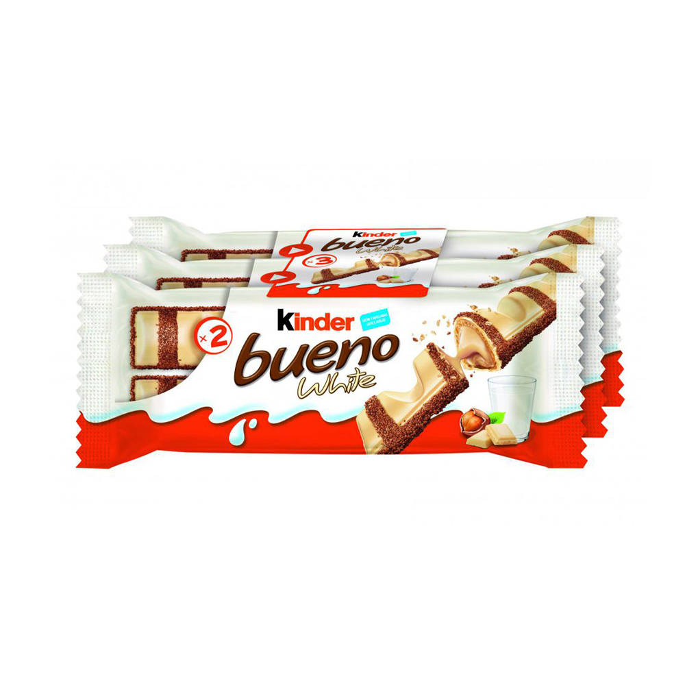 Вафельный батончик Kinder Bueno White 3х39гр  117гр