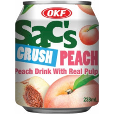 Сокосодержащий напиток с кусочками фруктов Sac's (Peach) Сакс 238мл. Персик