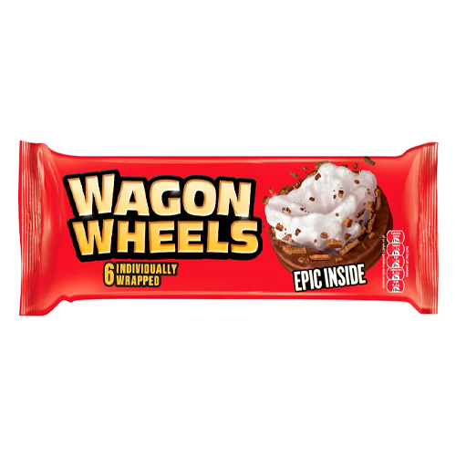 Печенье Wagon Wheels с суфле покрытые глазурью с ароматом шоколада  220гр