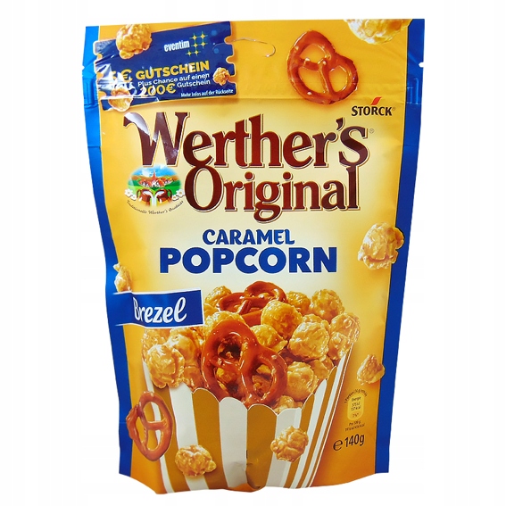 Хлопья Werther's Original Caramel Popcorn Brezel 140гр