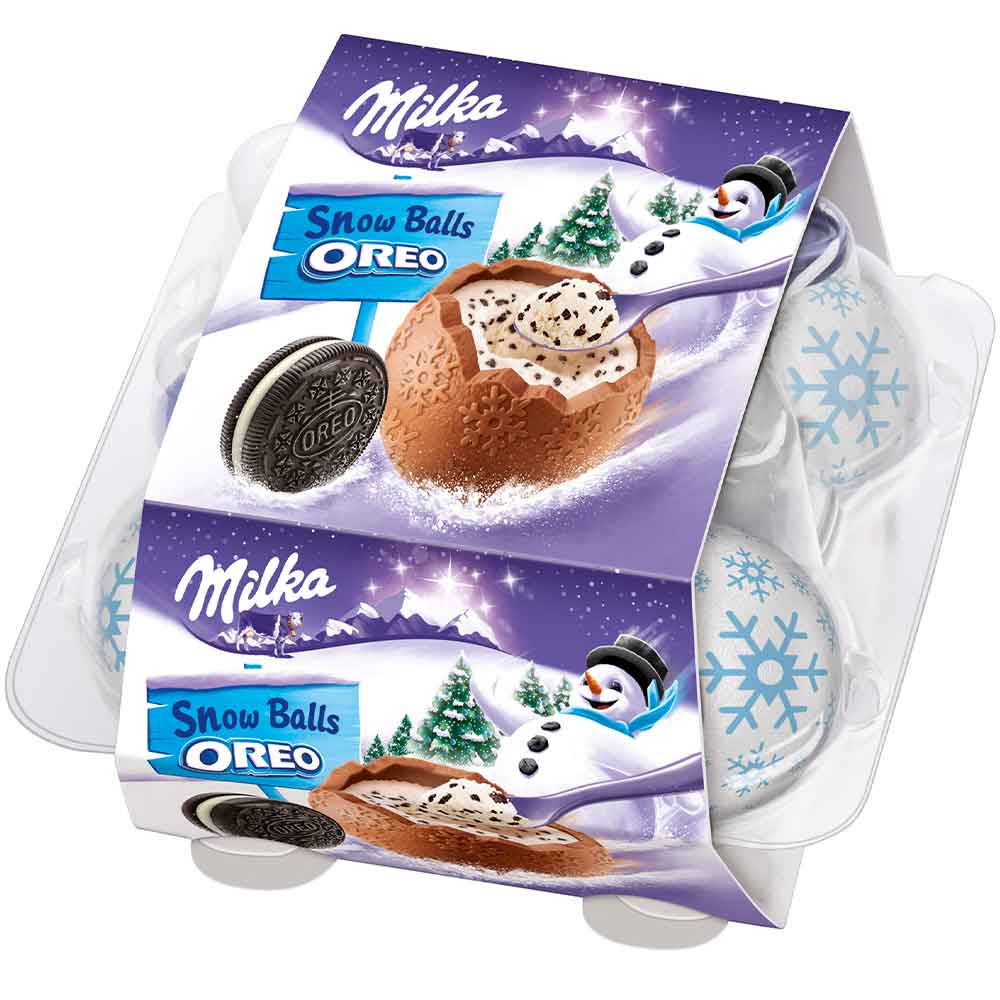Шоколад Milka Snowbolls OREO   112гр
