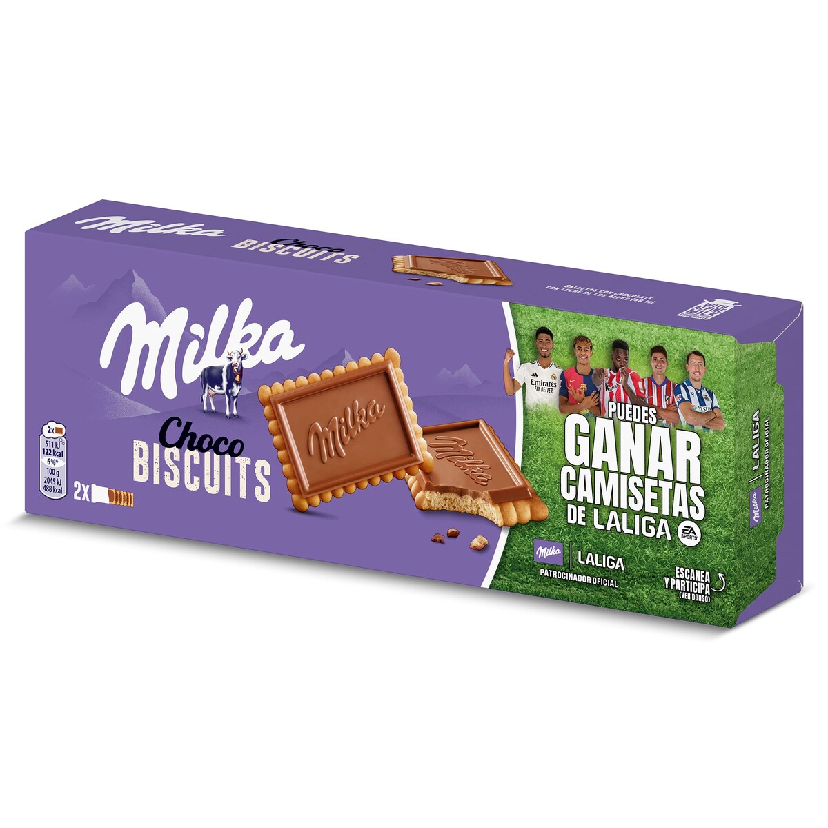 Печенье Milka Choco Biscuits La Liga  150гр