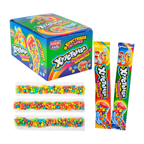 Жев.мармелад КандиКлаб в хрустящей обсыпке "Хрустямба"   10гр