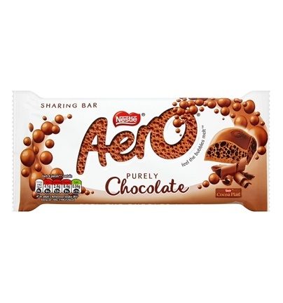 Шоколадная плитка Aero Milk Chocolate 90г