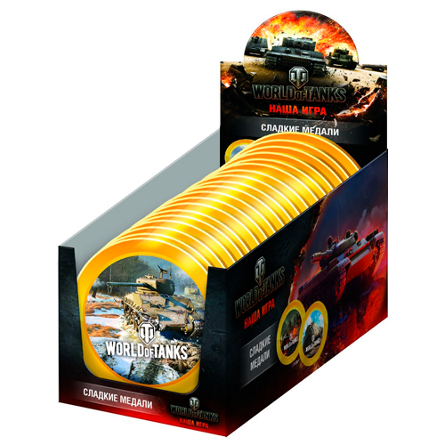 Шоколадные медали World of Tanks 25гр