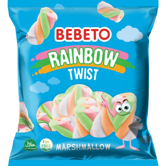 Суфле Bebeto Rainbow Twist со вкусом ванили 135гр