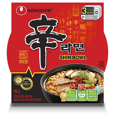 Лапша быстрого приготовления Nongshim Шин Рамин говядина с острым вкусом 86гр.