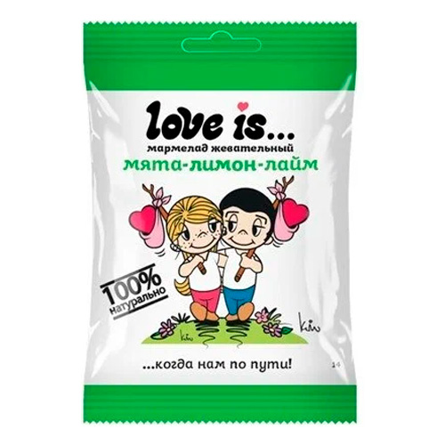 Жев.мармелад Love is ЖуйМиксик Мята-лимон-лайм    20гр