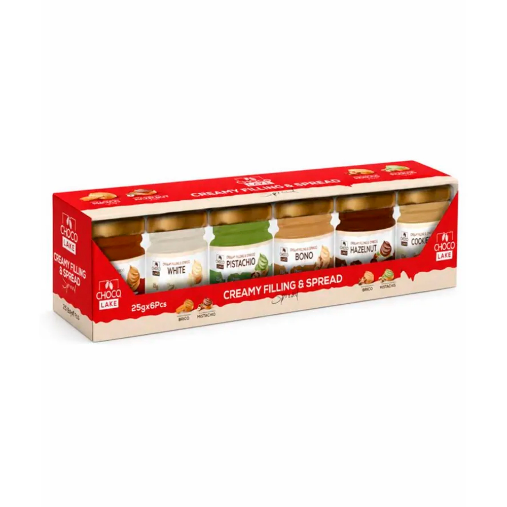 Шоколадная паста ChocoLake с кремом Ассорти (25гх6)   150гр