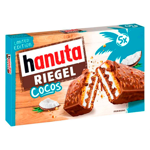 Вафельный батончик Hanuta Riegel Coconut 172,5гр