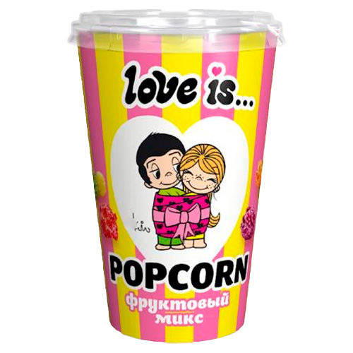 Попкорн Love is вкус Фруктовый микс    120гр