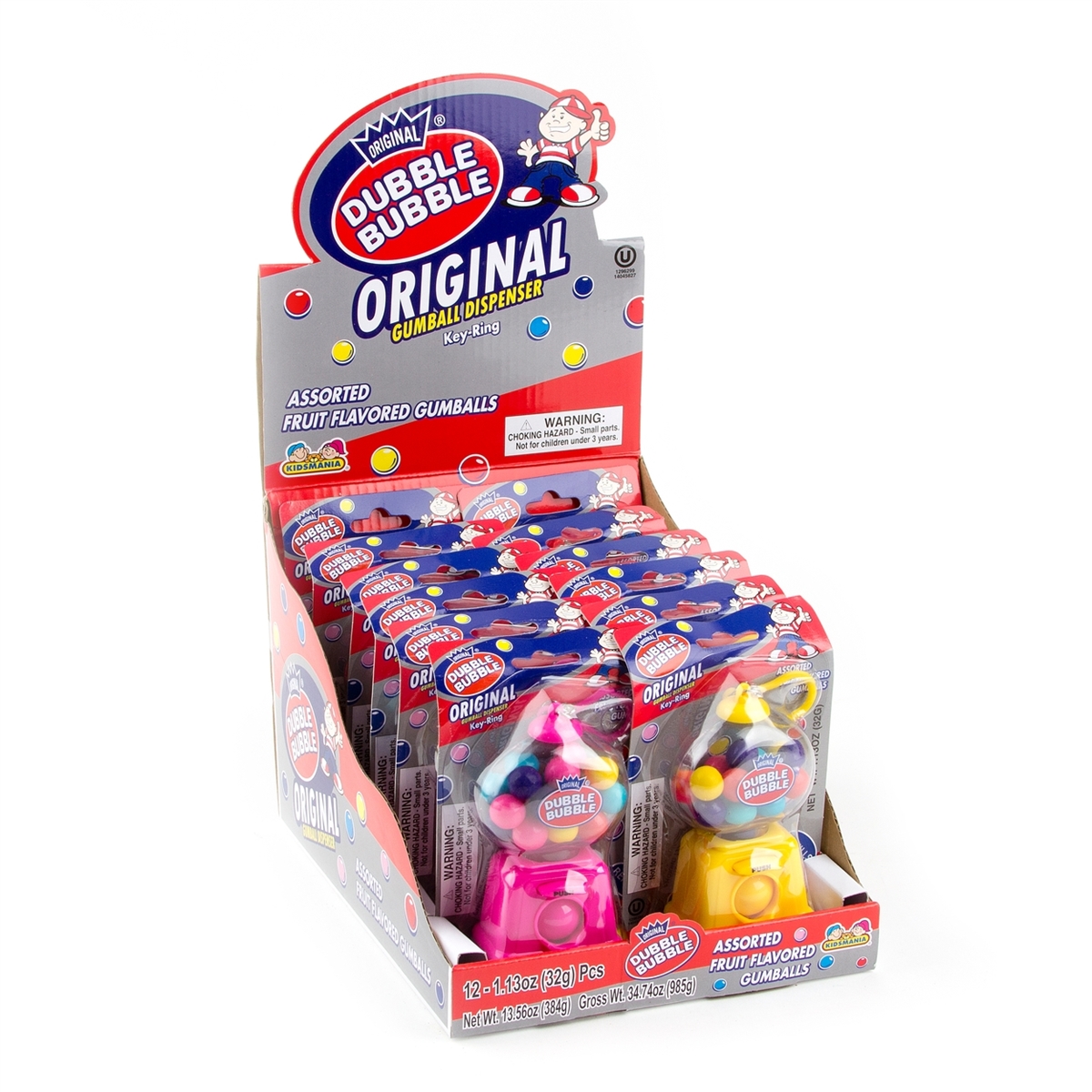 Жев.резинка Kidsmania Dispenser Key-Ring Брелок  32гр