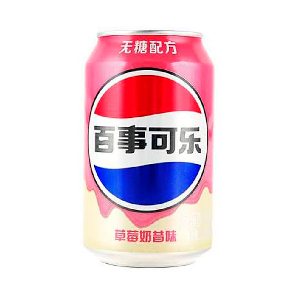 Газ.вода Pepsi Strawberry Milkshake Zero   330мл