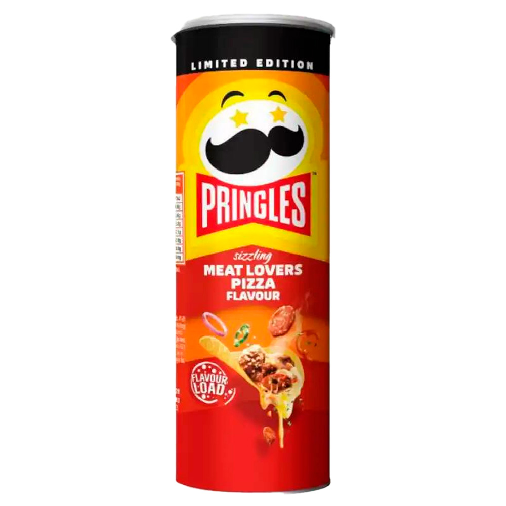 Чипсы Pringles Пицца для любителей Барбекю   102гр