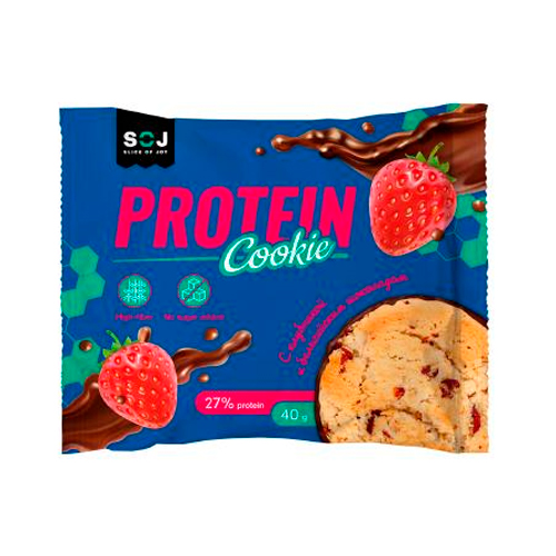 Печенье Protein Cookie со вкусом клубники 40гр.