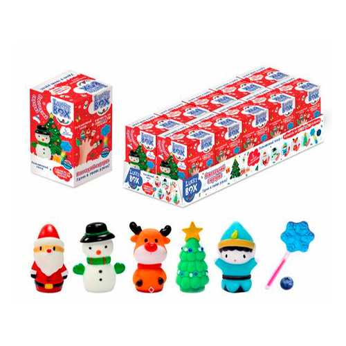 Lucky Box Пальчиковый театр + карамель на палочке 10гр (красная)