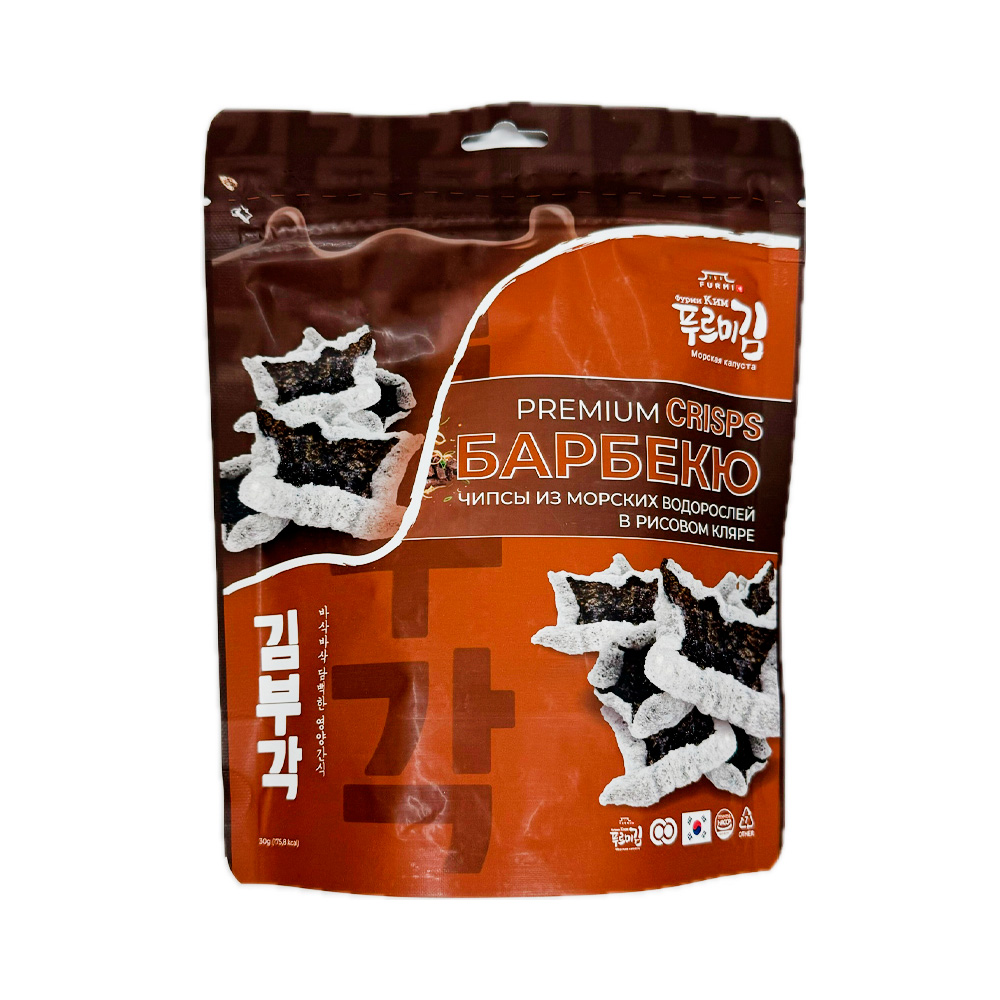 Чипсы из морских водорослей FURMI KIM барбекю   30гр