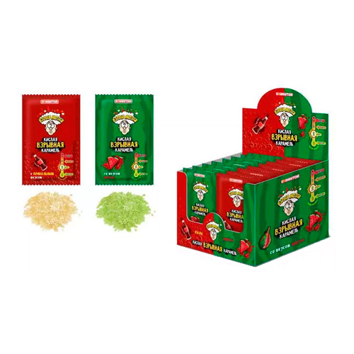 Карамель Взрыв Мозга со вкусом арбуза и колы (кислая взрывная)  8гр
