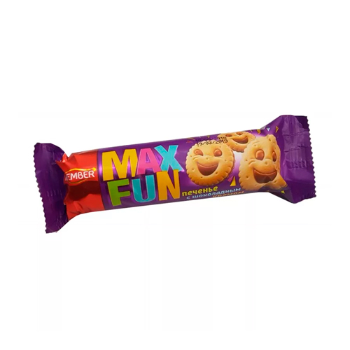Печенье Max Fun с шоколадной глазурью 73гр