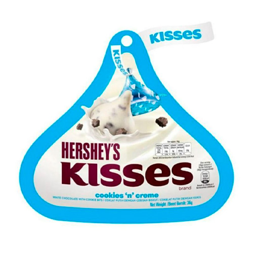 Конфеты Hershey's Kisses White Chocolate, 82гр