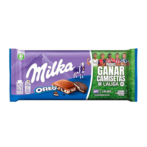 Шоколад Milka Oreo La liga  100гр