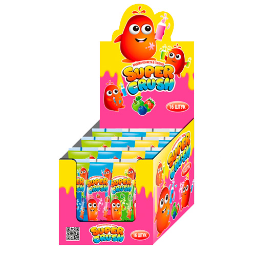 Жидкая конфета Super Crush в тюбике   78гр