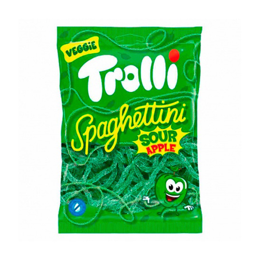 Жев.мармелад Trolli Spaghettini Sour Apple   100гр