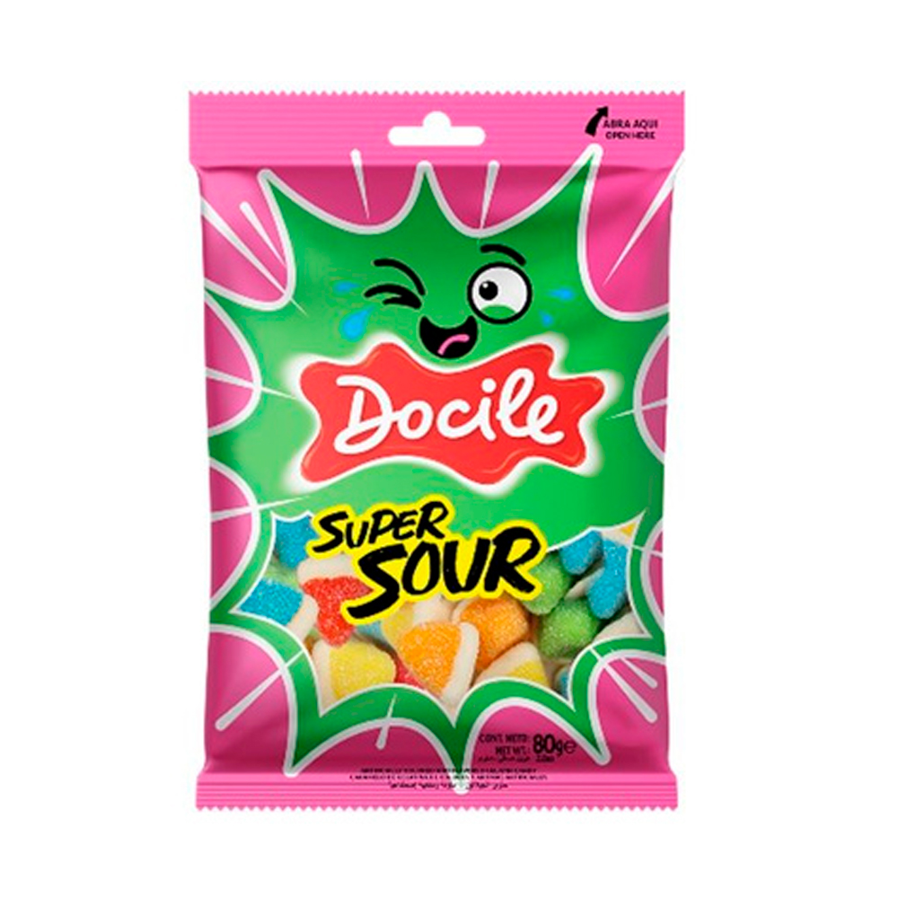 Жев.мармелад DOCILE Super Sour Pyramid   80гр