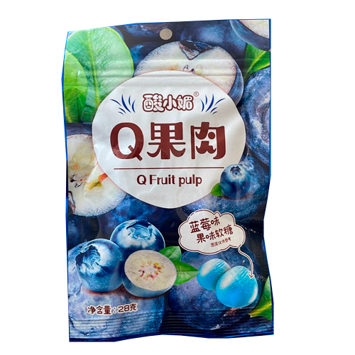 Мармелад Q Fruit Pulp Черника 28гр.