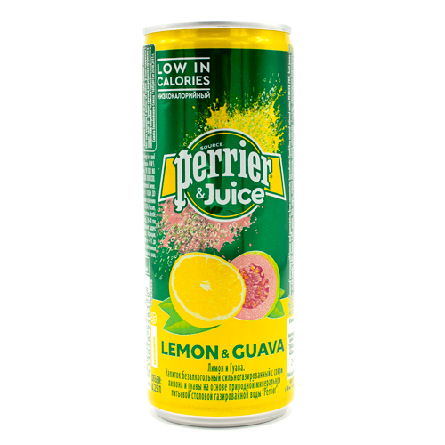 Газ. Напиток Perrier&Juice Лимон-гуава 250мл