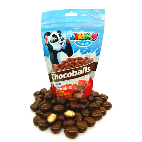 Jimmy Chocoballs бисквитные шарики покрытые молочным шоколадом 120гр