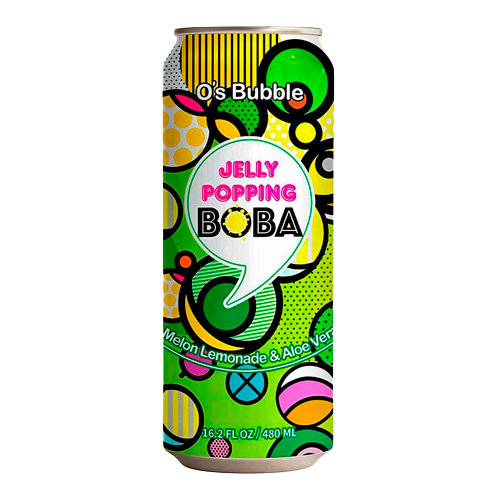 Напиток O's Bubble Melon Oolong Tea with Aloe Vera & Jelly Popping Boba м  480мл