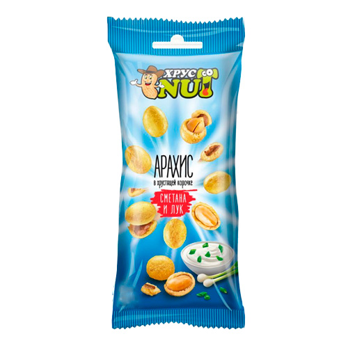 Арахис ХрустNut в хрустящей корочке сметана и лук   50гр