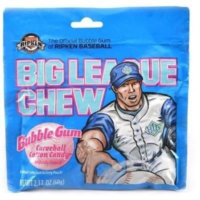 Big League Cotton Candy Bubble Gum 60g США