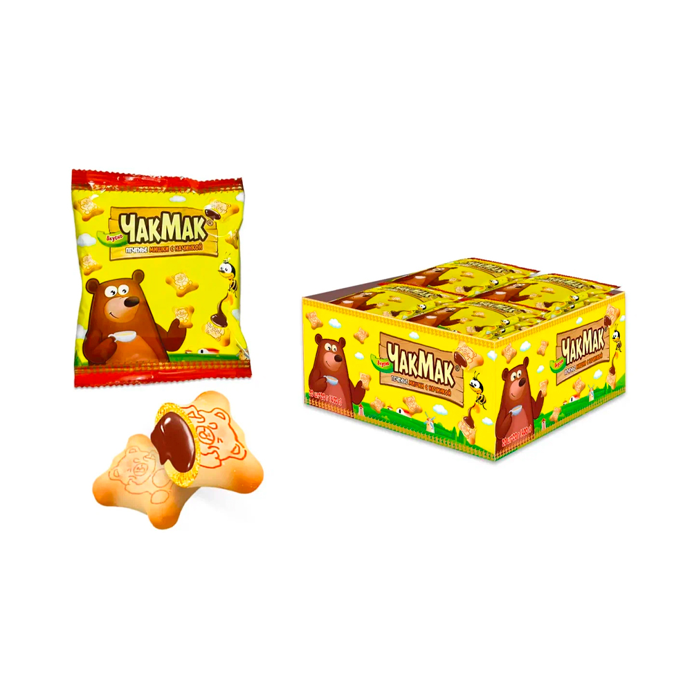 Печенье ЧакМак с начинкой Мишка   20гр