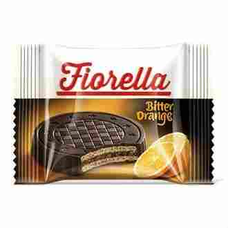 Вафли Fiorella в темном шоколаде с апельсином   20гр