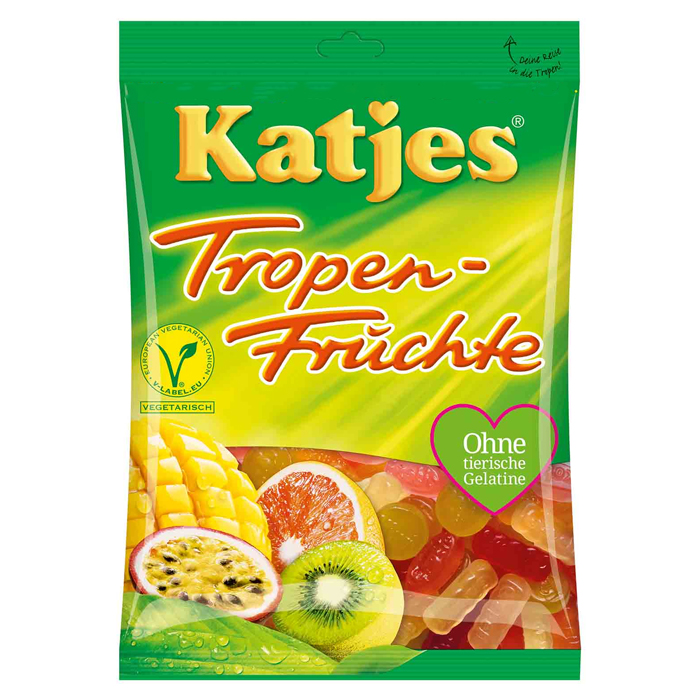 Жевательный мармелад Katjes Tropical Fruit 200 гр.