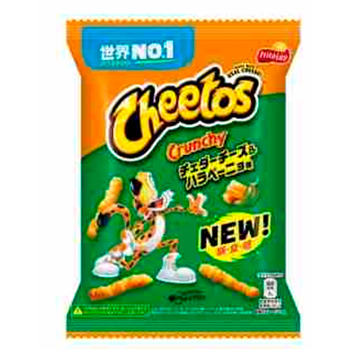 Чипсы Cheetos Cheddar Cheese & Jalapeno flavour   70гр