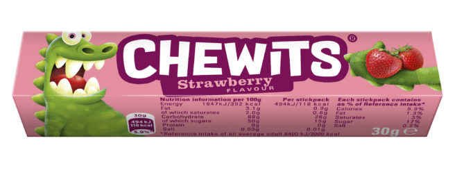 Жев. конфеты Chewits Strawberry 30гр.