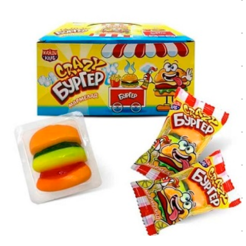 Жев.мармелад Grazy Gummy Grazy Burger   10гр