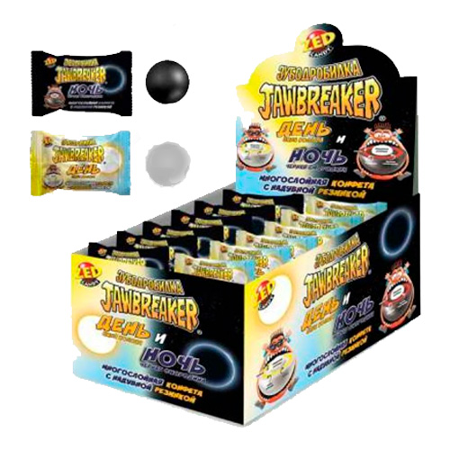 Зубодробилка Jawbreaker День и Ночь конфета+жев.резинка   13гр