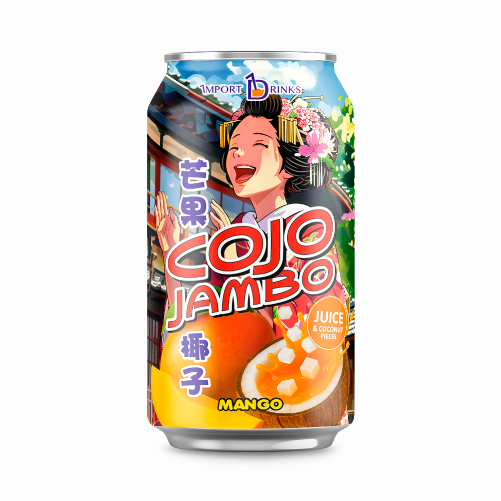 Напиток COJO JAMBO Juice & Coconut pieces Mango   330мл