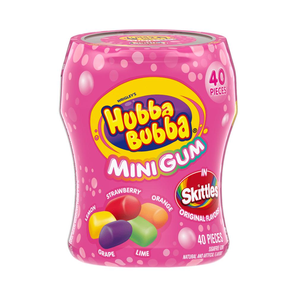 Жев.резинка Hubba Bubba Mini Gum Skittles Flavors   84гр
