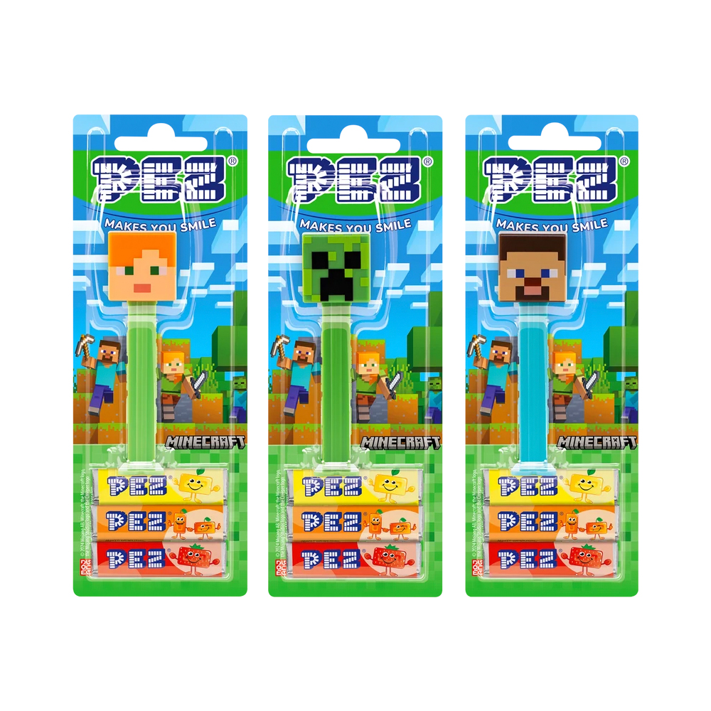 Карамель леденцовая PEZ MINECRAFT   17гр