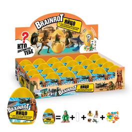 Драже Brainrot в пластиковом яйце с фигуркой и наклейками   5гр