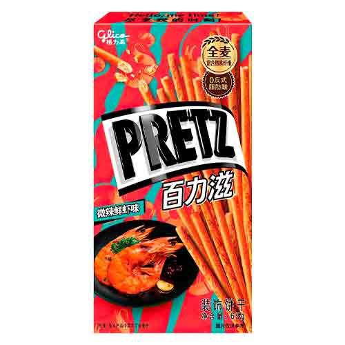 Палочки Pretz со вкусом слегка острых креветок 65гр